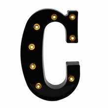 Load image into Gallery viewer, 26 Black English Letter Lights Led Symbol Modeling Lights Wedding Small Night Lamp Birthday Proposal Wall Lamp
