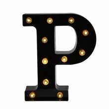 Load image into Gallery viewer, 26 Black English Letter Lights Led Symbol Modeling Lights Wedding Small Night Lamp Birthday Proposal Wall Lamp
