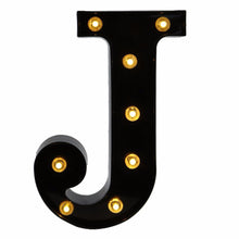 Load image into Gallery viewer, 26 Black English Letter Lights Led Symbol Modeling Lights Wedding Small Night Lamp Birthday Proposal Wall Lamp
