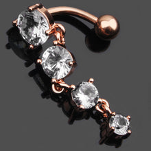 Load image into Gallery viewer, New Belly Ring Creative Inverted Navel Stud Piercing Jewelry
