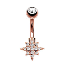 Load image into Gallery viewer, Zircon Navel Creative Zircon Navel Decoration Navel Stud Piercing Jewelry
