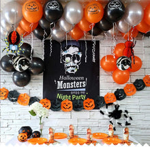 Load image into Gallery viewer, 93pcs Halloween Balloons Garland Kit Balloon Arch Kit DIY Big Spider Skull Bat Foil Balloon For Halloween Party Home Decoration
