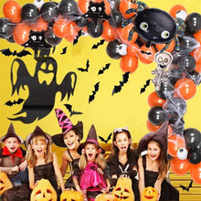 Load image into Gallery viewer, 93pcs Halloween Balloons Garland Kit Balloon Arch Kit DIY Big Spider Skull Bat Foil Balloon For Halloween Party Home Decoration
