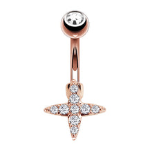 Load image into Gallery viewer, Zircon Navel Creative Zircon Navel Decoration Navel Stud Piercing Jewelry

