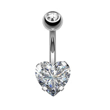 Load image into Gallery viewer, Hot Heart-Shaped Belly Umbilical Ring Creative Zircon Navel Decoration Umbilical Ring Piercing Jewelry Hot

