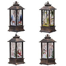 Load image into Gallery viewer, Christmas Storm Lantern Candlestick Lamp Small Night Lamp Old Snowman Decoration Small Night Lamp Desktop Decoration
