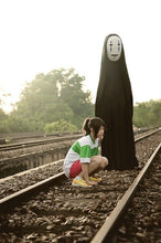 Load image into Gallery viewer, Spirited Away Cos Costume No Face Man Cosplay Anime Clothing Mask Gloves Kimono Halloween Performance Costume

