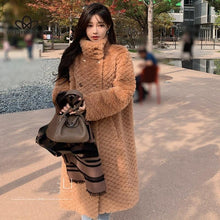 Load image into Gallery viewer, Autumn Winter Coat Faux Lamb Fur Coat Ladies Jacket Coat Thickening Elegant Warm Winter Fashion Coat For Woman
