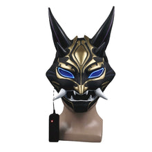 Load image into Gallery viewer, Genshin Impact Cosplay Costume Xiao Led Mask PVC Helmet Halloween Party Prop Adult
