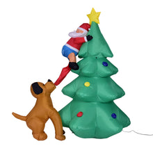 Load image into Gallery viewer, Christmas Inflatable Model 1.8 M Light Inflatable Dog Bite Christmas Tree Old Man Climbing Trees Christmas Decorations
