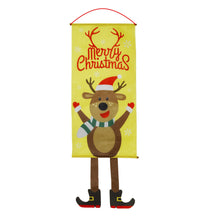 Load image into Gallery viewer, Christmas Decorations Door Hanging Hanging Cloth Art Pendant Santa Snowman Dining Room Wall Hanging Painting Flag Hanging Cloth Hanging Flags
