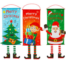 Load image into Gallery viewer, Christmas Decorations Cloth Hanging Legs Creative Flag Window Pendant Wall Atmosphere Decor Hanging Cloth
