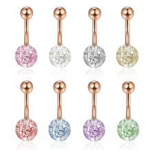 Load image into Gallery viewer, 1pcs Sexy Dangling Navel Belly Button Ring Oreja Stainelss Steel Belly Piercing Jewelry 14G
