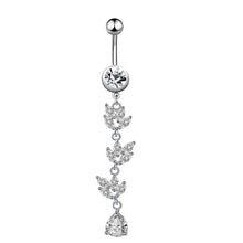Load image into Gallery viewer, Belly Ring Creative Exquisite Zircon Navel Stud Piercing Jewelry
