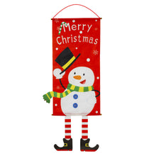 Load image into Gallery viewer, Christmas Decorations Door Hanging Hanging Cloth Art Pendant Santa Snowman Dining Room Wall Hanging Painting Flag Hanging Cloth Hanging Flags

