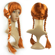 Load image into Gallery viewer, Ice and Snow Cosplay Romance Wig  Long Hair Big Braid
