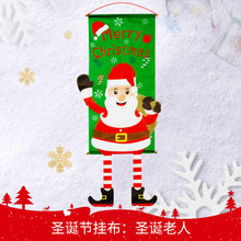Load image into Gallery viewer, Christmas Decorations Cloth Hanging Legs Creative Flag Window Pendant Wall Atmosphere Decor Hanging Cloth
