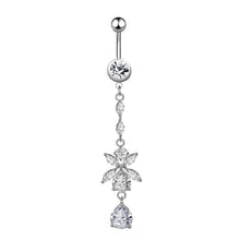 Load image into Gallery viewer, Belly Ring Creative Exquisite Zircon Navel Stud Piercing Jewelry
