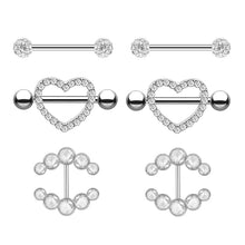 Load image into Gallery viewer, Zircon Nipple Ring New Stylish Piercing Jewelry Adhesive Nail
