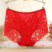 Load image into Gallery viewer, Ladies Sexy Mesh Panties High-waist Seamless Lace Underwear Briefs Transparent Silk Women Cotton Health Knickers Lingerie XXXL
