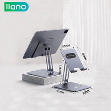 Load image into Gallery viewer, IPad Stand Tablet Stand iPad Holder Folding Portable iPad/Phone Universal Aluminum Alloy Stand for 16 inch
