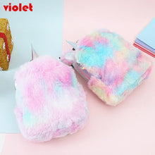 Load image into Gallery viewer, Women Girl Hit Color Backpack Student  Plush Soft Double Shoulder Travel School Bag
