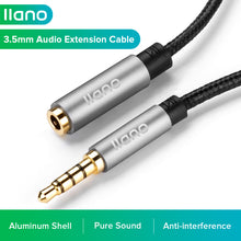 Load image into Gallery viewer, 3.5mm Headphone AUX Audio Extension Cable 1M/2M/3M 3.5mm Male to Female Microphone Audio Cable for Headset Laptop Speaker Cellphone
