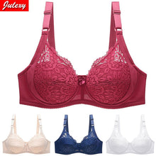 Load image into Gallery viewer, New 2021 Sexy Lace Big Size Women Solid Plus Size Bra C D Cup Women Underwear

