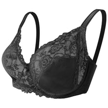 Load image into Gallery viewer, Full Cup Thin Underwear Bra Plus Size Wireless Adjustable Lace Women's Bra Breast Cover D E Cup Large Size Lace Bras
