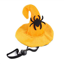 Load image into Gallery viewer, Pet Dog Cat Costume Adjustable Halloween Hat Pumpkin Spider Skull Cute Decor Cap Funny Cat Headgear Small Dogs Accessories
