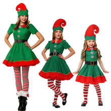 Load image into Gallery viewer, Halloween Children's Elf Costume Performance Christmas Cosplay Parent-Child Fancy Dress Ball Performance Costume

