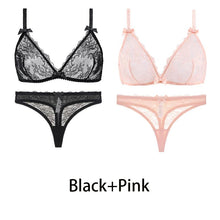 Load image into Gallery viewer, Varsbaby Sexy Transparent Underwear Bra Set 2Pcs

