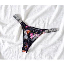 Load image into Gallery viewer, Sexy Women Pantie Crystal Rhinestone Underwear Thongs Low Rise Fitness Gym UnderwearPanties
