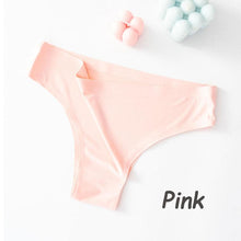 Load image into Gallery viewer, Sexy Seamless Ice Silk Stretch Comfortable Panties Low Waist Thong Women's Ultra-thin Bikini Panties
