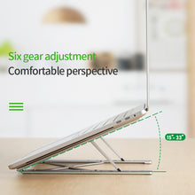 Load image into Gallery viewer, Portable Creative Aluminum Alloy Folding Six-gear Lifting Laptop Stand Tablet Stand for Laptops, Ipad and Phones
