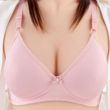 Load image into Gallery viewer, Women Solid Color Shoulder Straps Bra Two-breasted Simple Comfortable Brassiere
