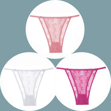 Load image into Gallery viewer, 3PCS/Set Sexy Low-waist Briefs Female Underpants Panty Breathable Women Lingerie Intimates S-XL Transparent Lace Women Panties
