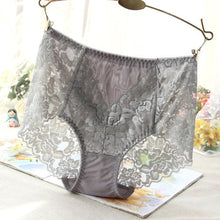 Load image into Gallery viewer, Ladies Sexy Mesh Panties High-waist Seamless Lace Underwear Briefs Transparent Silk Women Cotton Health Knickers Lingerie XXXL
