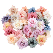 Load image into Gallery viewer, 10Pcs Artificial Flower 4.5cm Silk Rose Head For Wedding Home New Year Decoration DIY Garland Scrapbook Gift Box Craft Flower
