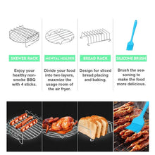 Load image into Gallery viewer, 9inch 12pcs AirFryer Accessories For Gowise Phillips Cozyna Secura High Quality Fit Air Fryer 5.3 to 6.8QT Max XXL Air Fryer
