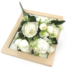 Load image into Gallery viewer, A bunch of beautiful artificial peony roses silk flowers DIY home garden party wedding decoration artificial flowers
