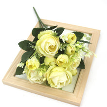 Load image into Gallery viewer, A bunch of beautiful artificial peony roses silk flowers DIY home garden party wedding decoration artificial flowers
