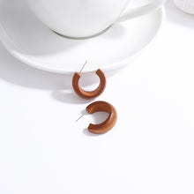 Load image into Gallery viewer, Handmade Rattan Wooden Drop Earrings for Women Bohemian Ethnic Geometric Round Waterdrop Wood Dangle Earrings Jewelry
