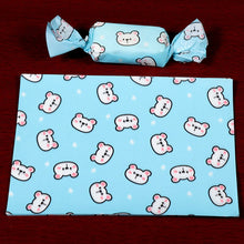 Load image into Gallery viewer, AQ Cartoon Pink Cute Rabbit Nougat Wrapping Paper Baby Birthday Wedding Party Twisting Wax Paper Oil Paper Sugar Candy Wrapper
