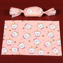 Load image into Gallery viewer, AQ Cartoon Pink Cute Rabbit Nougat Wrapping Paper Baby Birthday Wedding Party Twisting Wax Paper Oil Paper Sugar Candy Wrapper

