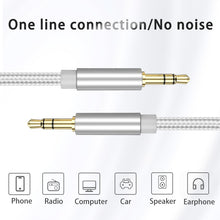 Load image into Gallery viewer, AUX Cable Jack 3.5mm Audio Cable 3.5mm Jack Speaker Cable for Samsung Xiaomi Redmi JBL Headphones Car AUX Cord Headphone Cable

