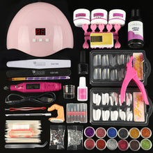 Load image into Gallery viewer, Acrylic Nail Kit With Machine Professional Manicure Set Nail Extension Kits Arcylic power Liquid Nail Tips All For Manicure

