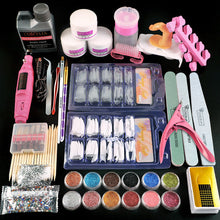 Load image into Gallery viewer, Acrylic Powder Set of Milling Cutters Nail Extension Set All For Manicure Gel Polish Set Nail Art Decorations Tools Nail Kit
