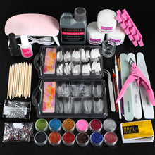 Load image into Gallery viewer, Acrylic Powder Set of Milling Cutters Nail Extension Set All For Manicure Gel Polish Set Nail Art Decorations Tools Nail Kit
