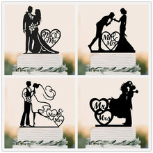 Load image into Gallery viewer, Acrylic Baking Decoration Happy Birthday Cake Topper  Wedding &amp; Engagement  Bride &amp; Groom  Boy &amp; Girl   Party  Anniversary
